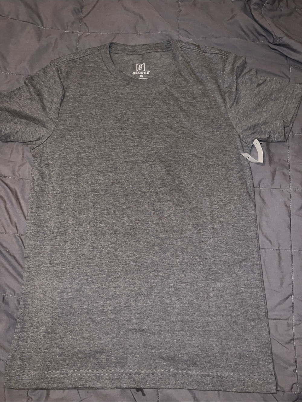 George Men’s Dark Heather Gray Crew Neck T-Shirt